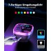 Mohard Bluetooth Adapter Auto, 54W [PD & QC 3.0] Schnellladung FM Transmitter Auto Bluetooth 5.3, Freisprechanlage, 7 Farbige LED-Atmosphärenlichter, Bloototh Transmitter Autoladegerät Bedienelemente