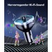 Mohard Bluetooth Adapter Auto, 54W [PD & QC 3.0] Schnellladung FM Transmitter Auto Bluetooth 5.3, Freisprechanlage, 7 Farbige LED-Atmosphärenlichter, Bloototh Transmitter Autoladegerät Bedienelemente