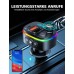 Mohard Bluetooth Adapter Auto, PD 18W&QC3.0 FM Transmitter Auto, 9 RGB Beleuchtungsmodi, 3 USB Anschlüss Auto Ladegerät, Unterstützt Freisprechfunktion, Siri Assistant, USB-Disk, Patchkabel-Adapter