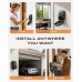 Mohard Key Safe Wall Mounted with Code, 4 Digits Combination Key Lock Box Outdoor with Resettable Spare Key, Weatherproof & Large Capacity Keysafe Storage KeyBox for Home, Apartment, Office, Garage (Black)