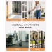 Mohard Key Safe with Shackle, 4 Digit Combination Key Lock Box Outdoor with Resettable Spare Key, Weatherproof Large Capacity Keysafe Storage Key Box for Home, Office Door Handle, No Drilling Needed