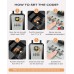 Mohard Key Safe with Shackle, 4 Digit Combination Key Lock Box Outdoor with Resettable Spare Key, Weatherproof Large Capacity Keysafe Storage Key Box for Home, Office Door Handle, No Drilling Needed