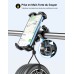 Mohard Support Telephone Velo Rotative, [Opération à Une Main] Support Telephone Moto Anti-Vibrations Compatible avec iPhone 13/12 Pro Max, Jusqu'à 6.8'', Porte Telephone Velo Guidon pour VTT Scooter
