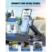 Mohard Support Telephone Voiture, Super Stable Porte Telephone Voiture Ventouse pour Tableau de Bord & Pare-Brise, Rotation 360° Fixe Voiture Telephone Un Bouton de Libération pour Smartphones 4 à 7”