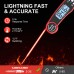Mohard Digital Meat Thermometers, IPX6 Waterproof Instant Read Food Thermometer with LCD Backlight & 4.7" Folding Probe, Cooking Thermometer with Magnet for Cooking Food, Jam, Sugar, BBQ, Liquids