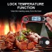 Mohard Digital Meat Thermometers, IPX6 Waterproof Instant Read Food Thermometer with LCD Backlight & 4.7" Folding Probe, Cooking Thermometer with Magnet for Cooking Food, Jam, Sugar, BBQ, Liquids