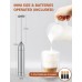 Mohard Milk Frother Handheld, Aluminum Alloy Mini Electric Coffee Frother Whisk, High Power 12000 RPM Motor, Battery Operated Foam Maker Drink Mixer for Latte, Cappuccino, Matcha, Hot Chocolate