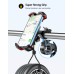 Mohard Bike Phone Holder, 2023 Upgrade [Never Fall Off] Rotatable Motorcycle Phone Mount Cradle Clamp, ATV Scooter Bicycle Phone Mount Compatible with iPhone 14 Pro Max/13, Galaxy S23, 4.7-6.8’’ Phone