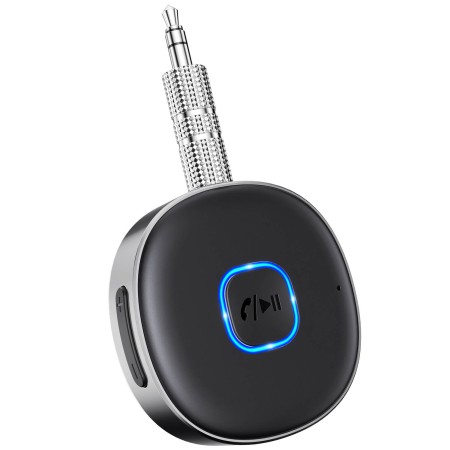 Mohard Car Bluetooth AUX Adapter, Mini Bluetooth 5.0 Receiver for Home Stereo/Speaker/Wired Headphones, Bluetooth Car Adapter AUX, Hands-free Calls, Dual Connection