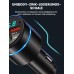 Mohard Bluetooth Adapter Auto, Ganzmetall FM Transmitter Auto Bluetooth mit PD 30W & QC3.0 18W Schnellladung, Freisprechanlage Bluetooth5.3, Rauschunterdrückung Mikrofon, Ringlicht