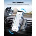 Mohard Handyhalterung Auto Lüftung, [Nie Wackeln] 360° Drehbar Handyhalter Auto mit Verbessertem Lüftungshaken, 100% Sicher KFZ Smartphone Halterung Kompatibel mit iPhone 17/16/15, Allen 4-7" Handys