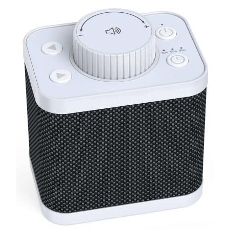 Mohard White Noise Machine, Weißes Rauschen Baby Einschlafhilfe mit 20 Beruhigende Klängen, 18–48 Stunden Akkulaufzeit, 3 Timer-Einstellungen und Speicherfunktion, Sound Machine für Erwachsene