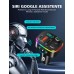 Mohard Trasmettitore FM Bluetooth Auto, QC3.0 & PD 18W USB C Adattatore Bluetooth Auto, 9 RGB Retroilluminati FM Transmitter Supporto Chiamate in Vivavoce, Siri Google Assistant, Chiavetta USB