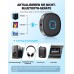 Mohard Bluetooth Adapter Auto, Upgraded Bluetooth 5.3 Empfänger, Stereo Musik, Dualer Kopplung, Freisprechanruf mit 16H Spielzeit, 3,5mm Aux Adapter für Autoradio Bedienelemente, MP3-Tuner/Headset