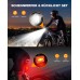 Mohard Fahrradlicht Set, 60Lux Superhelles Fahrradlicht Vorne & Rücklicht, StVZO Zugelassen Fahrrabeleuchtung, IPX5 Wasserdicht Fahradlichterset LED USB Wiederaufladbare für Nachtfahrten/Camping/Helm