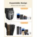 Mohard Motorcycle Leg Bag with Leg Strap, Thigh Bag for Women Men, Splash-Resistant Motorbike Leg Bag, Sturdy EVA Drop Leg Bag, Expandable Storage Tactical Hip Bag for Cycling Hiking Climbing Fishing