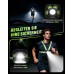 Mohard Lauflampe Joggen, 500 Lumen Lauflicht, 1800mAh Wiederaufladbare Brustlampe zum Joggen, 7 Modi, 45° Verstellbar & IPX4 Wasserdicht Running Light mit 360° Reflektor Weste für Nachtlauf, Wandern