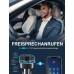 Mohard Bluetooth FM Transmitter, KFZ Bluetooth Adapter Auto Radio, Autoladegerät AV-Eingangsadapter mit Freisprechen, 2 USB-Anschlüsse (5V/2.4A & 1A), Unterstützt USB-Stick & TF Karte, Auto Endstufen