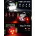  Mohard Running Lights for Runners with Rear Light, 500LM Rechargeable Running Chest Light with 9 Modes & 45° Adjustable Beam, IPX4 Waterproof 360° Reflective Running Vest for Walking/Jogging/Hiking
