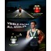 Mohard 550LM Running Lights for Runners with Side Light & Rear Light, [7+2 Modes] 360° Reflective Running Vest, IPX4 Waterproof, 45° Adjustable Rechargeable Running Torch for Walking/Cycling/Hiking