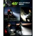 Mohard 550LM Running Lights for Runners with Side Light & Rear Light, [7+2 Modes] 360° Reflective Running Vest, IPX4 Waterproof, 45° Adjustable Rechargeable Running Torch for Walking/Cycling/Hiking