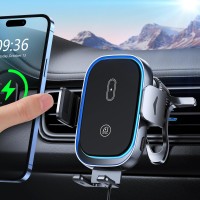 Mohard 15W Handyhalterung Auto mit Ladefunktion, [Automatische Klemmung] Induktive Ladestation Auto, Dual-Coil Wireless Charger Auto Wohnmobilelektronik Kompatibel mit iPhone 17/16/15/14, Galaxy usw