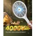 Mohard Electric Fly Zapper, 4000V Bug Swatter Racket Mosquito Killer, USB-C Rechargeable with Safe 3-Layer Mesh & LED Light, Lightweight Handy Fly Bat for Indoor, Outdoor, Home & Camping