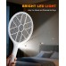 Mohard Electric Fly Zapper, 4000V Bug Swatter Racket Mosquito Killer, USB-C Rechargeable with Safe 3-Layer Mesh & LED Light, Lightweight Handy Fly Bat for Indoor, Outdoor, Home & Camping