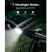 Mohard 1200LM Bike Lights with 2 Super Bright LED, 2600mAh USB Rechargeable Bicycle Lights Front and Back, 3+5 Modes & IP65 Waterproof Cycle Lights Set, Headlight & Rear for Mountain Road Night Riding Mohard 1200LM Bike Lights with 2 Super Bright LED, 2600mAh USB Rechargeable Bicycle Lights Front and Back, 3+5 Modes & IP65 Waterproof Cycle Lights Set, Headlight & Rear for Mountain Road Night Riding
