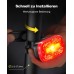 Mohard Rücklicht Fahrrad, 200 Metern Sichtweite & StVZO Zugelassen Fahrradlicht Fahrradlampe Hinten, IPX5 Wasserdicht & USB-C Aufladbar Batterie Fahrradrücklicht LED für Rennrad, MTB, Kinderfahrrad